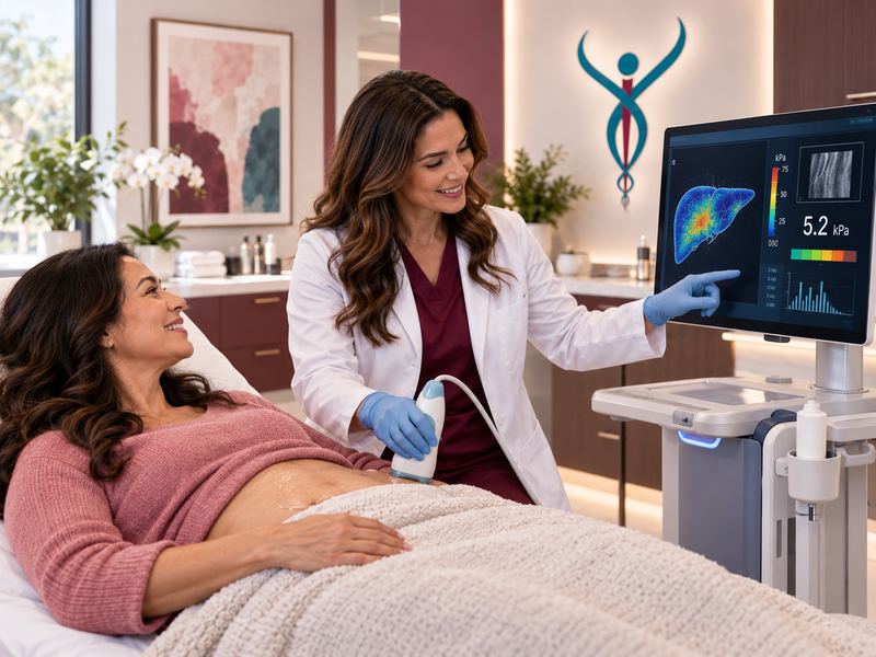 Prueba no invasiva de detección del hígado con FibroScan en Clinic 45